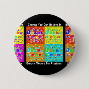 MACARON ROND 5 CM APPUI BARACK OBAMA