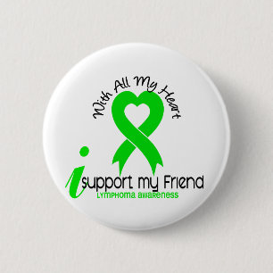 Macaron Rond 5 Cm Appui du LYMPHOME I mon ami