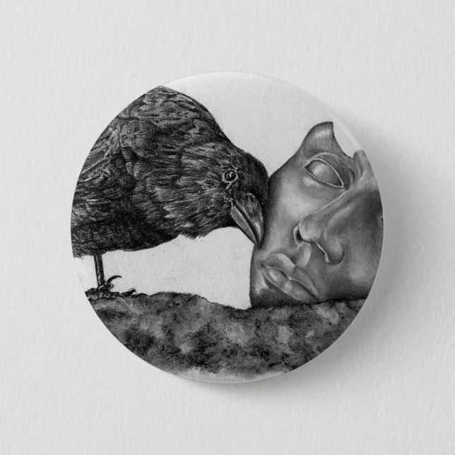 Macaron Rond 5 Cm Après l'inondation (Devant)