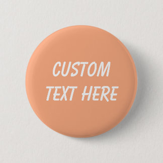 Macaron Rond 5 Cm Apricot clair uni couleur uni pastel orange