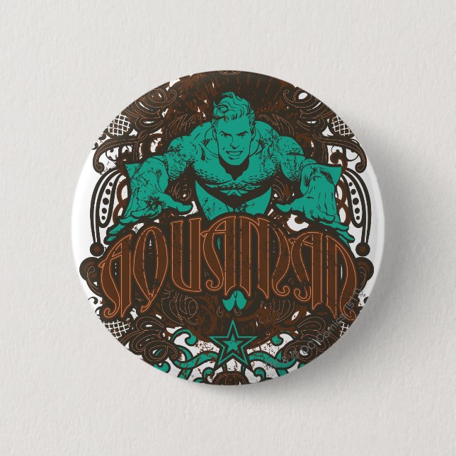 Macaron Rond 5 Cm Aquaman - C'est Showtime ! Poster (Devant)