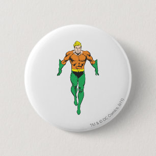 Macaron Rond 5 Cm Aquaman tourne