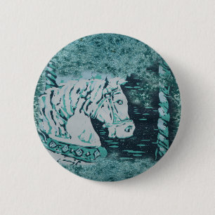 Macaron Rond 5 Cm Aquamarine du carrousel
