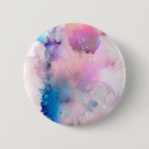 Macaron Rond 5 Cm Aquarelle