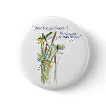 Aquarelle Dragonfly avec cote Lewis Carroll