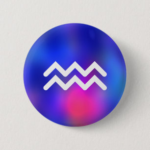 Macaron Rond 5 Cm Aquarius