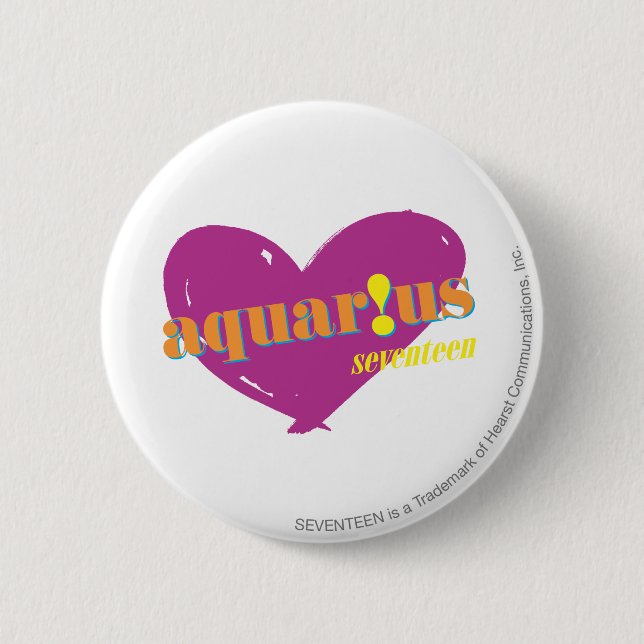 Macaron Rond 5 Cm Aquarius 2 (Devant)