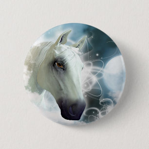 Macaron Rond 5 Cm Arabian Horse