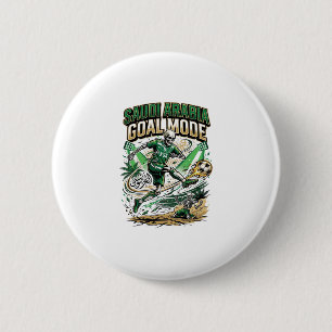 Macaron Rond 5 Cm Arabie Saoudite Mode de but Skeleton Striker Natio
