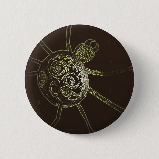 Macaron Rond 5 Cm araignée de yaei (Devant)