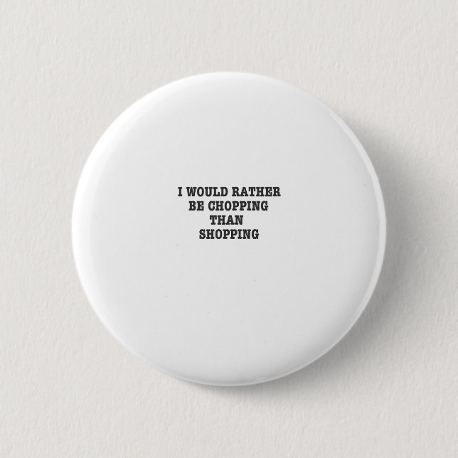 Macaron Rond 5 Cm Arboriste Arbre Chirurgien cadeau tronçonneuse. (Devant)