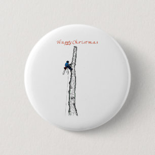 Macaron Rond 5 Cm Arboriste chainsav tree surgeon Venin