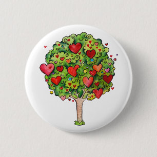 Macaron Rond 5 Cm Arbre d'amour