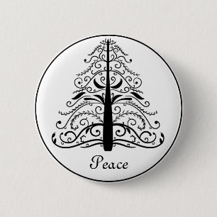 Macaron Rond 5 Cm Arbre de Noël