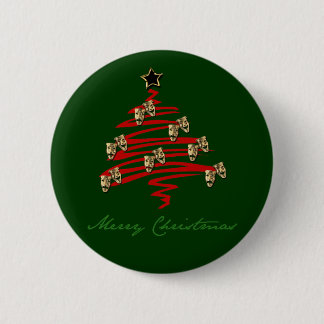 Macaron Rond 5 Cm Arbre de Noël de masque de drame