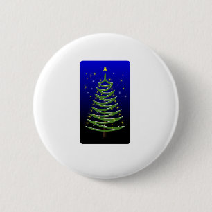Macaron Rond 5 Cm arbre de Noël stylisé
