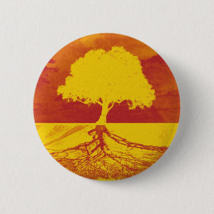 Macaron Rond 5 Cm Arbre de relaxation de la vie