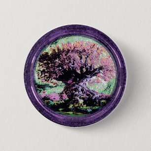 Macaron Rond 5 Cm Arbre de souci de la vie