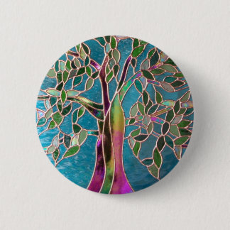 Macaron Rond 5 Cm Arbre d'insigne d'enchantement