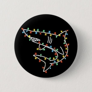 Macaron Rond 5 Cm Arbre requins Noël Xmas animal familier amateur de