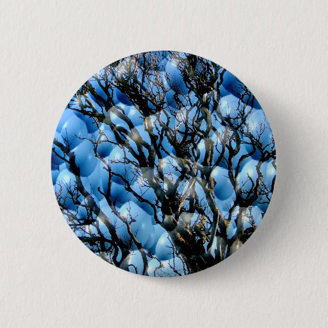 MACARON ROND 5 CM ARBRES (Devant)