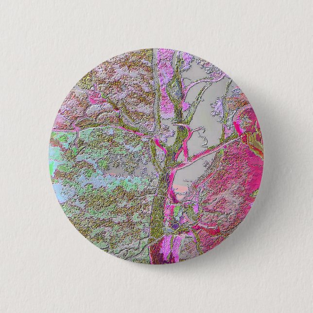 MACARON ROND 5 CM ARBRES (Devant)