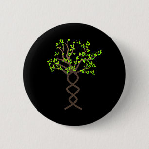 Macaron Rond 5 Cm Arbres Arbres Dna Protection de la nature De l'env