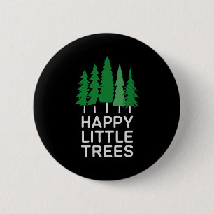 Macaron Rond 5 Cm Arbres Peu Drôles Et Heureux Camng
