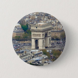 Macaron Rond 5 Cm Arc de Triomphe Paris