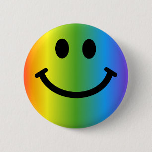 Macaron Rond 5 Cm Arc-en-ciel