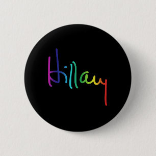 Macaron Rond 5 Cm Arc-en-ciel de fierté de Hillary - .png