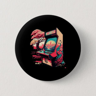 Macaron Rond 5 Cm Arcade de jeux vidéo