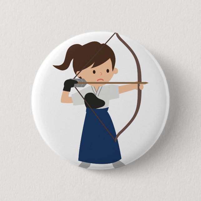 Macaron Rond 5 Cm Archer (Devant)