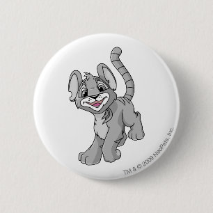 Macaron Rond 5 Cm Argent de Kougra