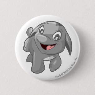 Macaron Rond 5 Cm Argent de Poogle