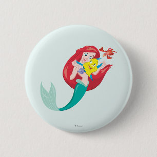 Macaron Rond 5 Cm Ariel et ses amis