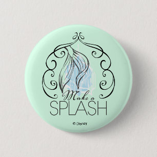 Macaron Rond 5 Cm Ariel   Faire Un Splash