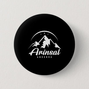 Macaron Rond 5 Cm Arinsal Andorre Station de ski Ski Snowboard