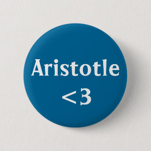 Macaron Rond 5 Cm Aristote Love Philosophe Grec