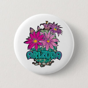Macaron Rond 5 Cm Arizona Cactus Blooms
