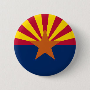 Macaron Rond 5 Cm Arizona State Flag Button