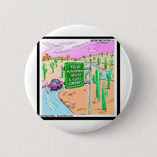 Macaron Rond 5 Cm Arizona : Une communauté fermée Cadeaux et T-shirt