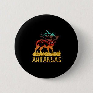 Macaron Rond 5 Cm Arkansas - amour de la nature vintage randonnée 70