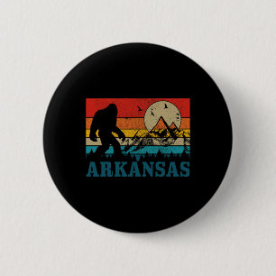 Macaron Rond 5 Cm Arkansas Bigfoot Vintage Montagnes Randonnée Campi