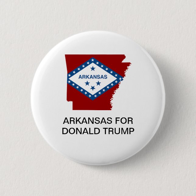 MACARON ROND 5 CM ARKANSAS POUR LE BOUTON DONALD TRUMP 2020 (Devant)