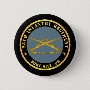 Macaron Rond 5 Cm Armée - 25e régiment d'infanterie - Fort Sill, OK 