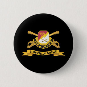 Macaron Rond 5 Cm Armée - 316e brigade de cavalerie - DUI w Br - Rub