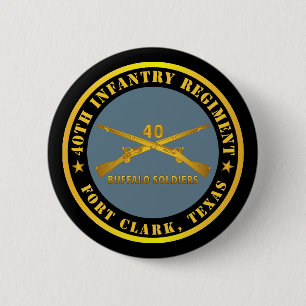 Macaron Rond 5 Cm Armée - 40e régiment d'infanterie - Soldats de Buf