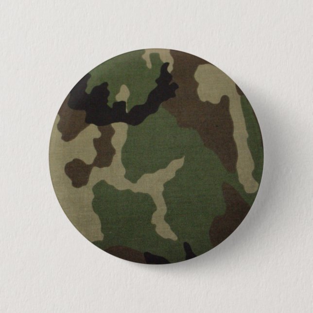 Macaron Rond 5 Cm Armée Camo (Devant)