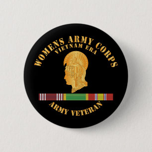 Macaron Rond 5 Cm Armée - Corps féminin de l'Armée de terre Vietnam 